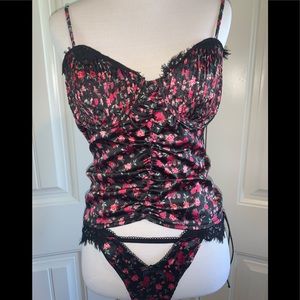 For love and lemons roses lingerie set m/l